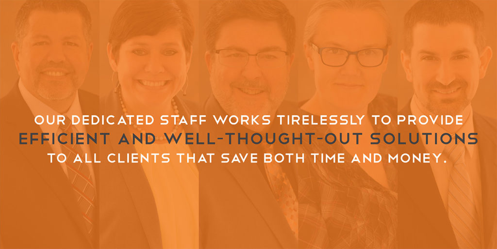 staff with words in the foreground.